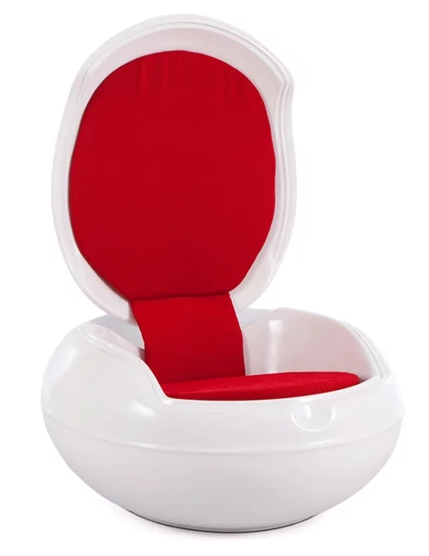 Fauteuil Garden Egg rouge