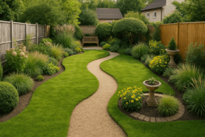 Aménager un jardin rectangulaire