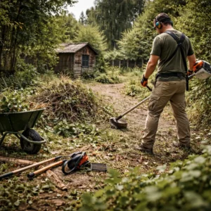 nettoyer jardin en friche