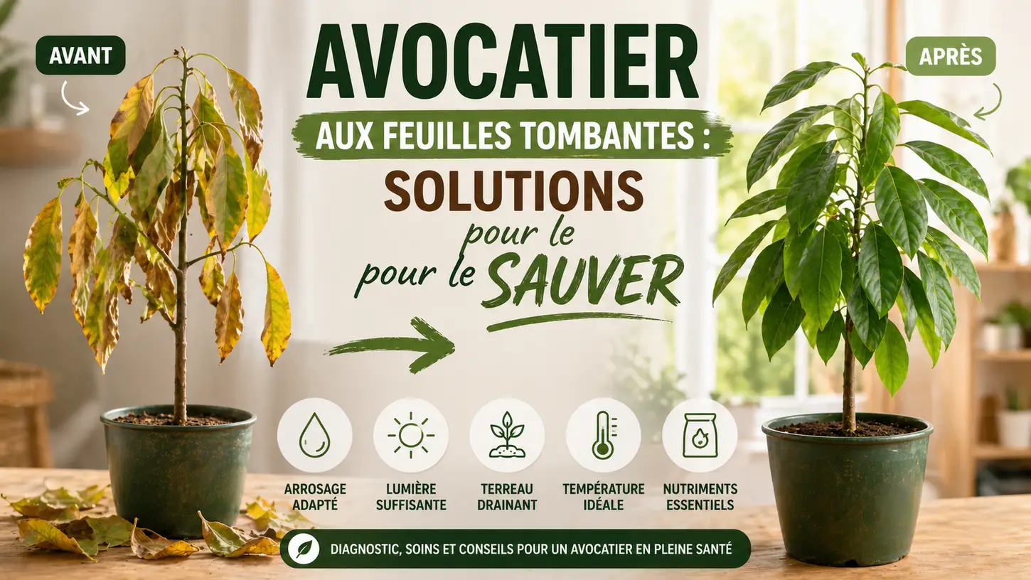 Avocatier aux feuilles tombantes : solutions pour le sauver