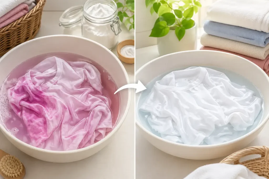 k2r linge déteint avant après