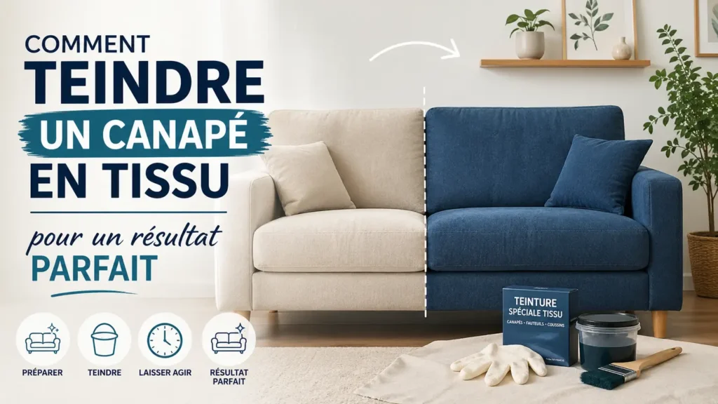 teindre un canapé en tissu non déhoussable